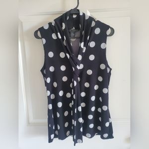 Women's L Polka Dot Blouse